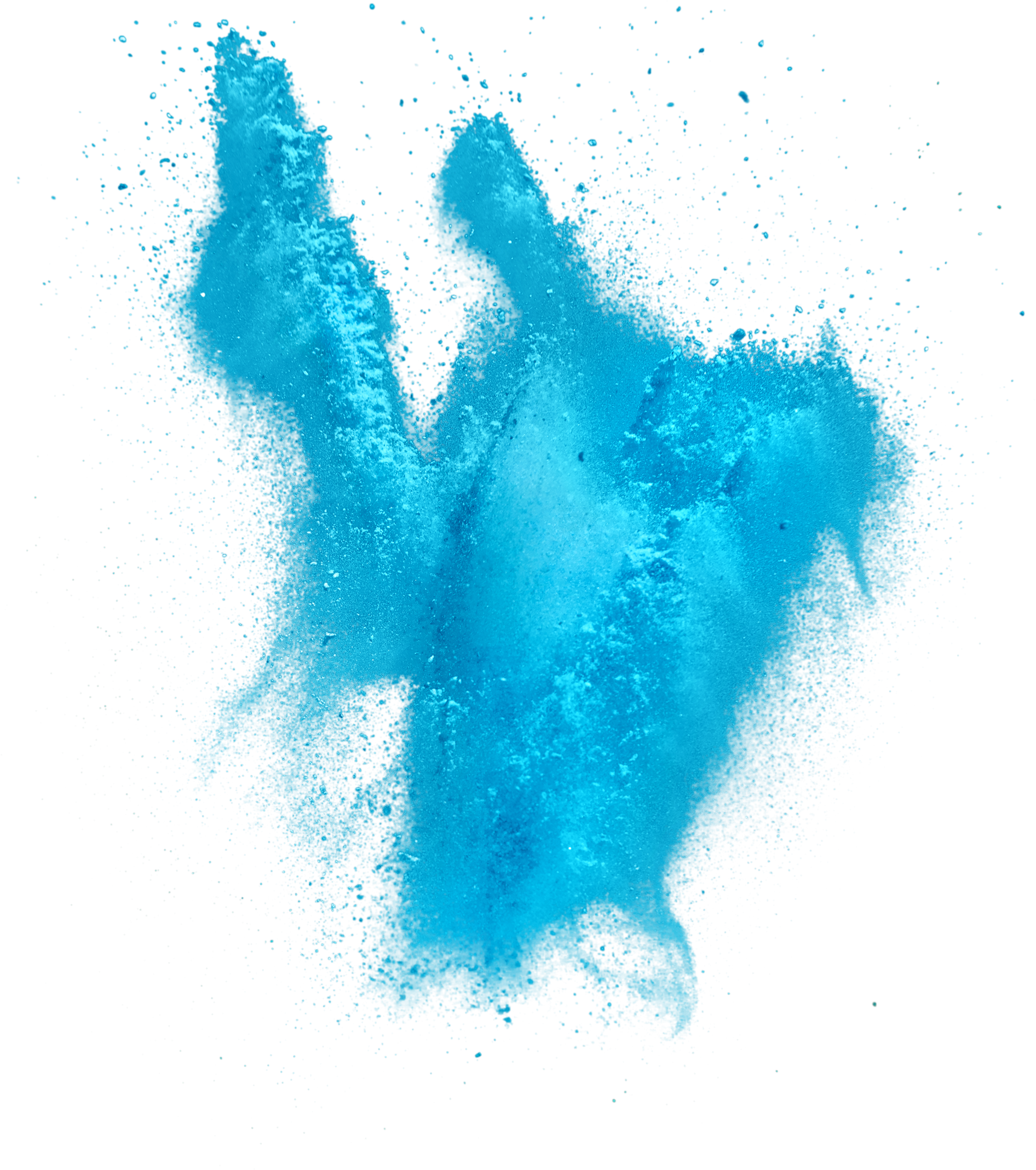 Abstract Powder Splatted.